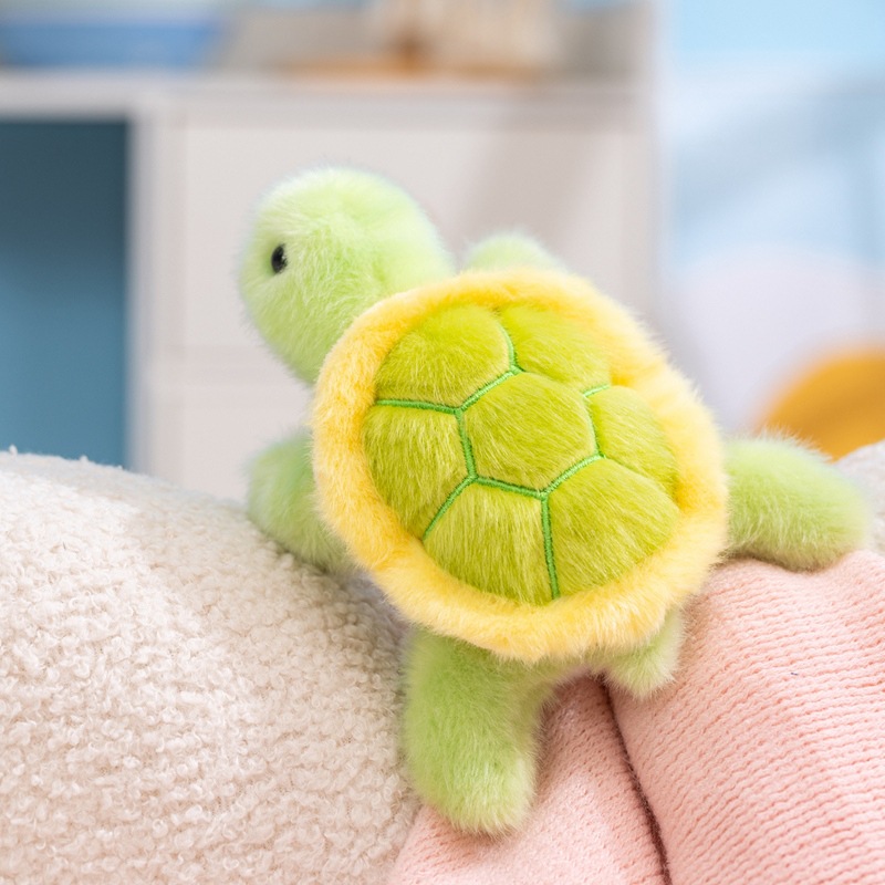 Plush turtle with magnetic back