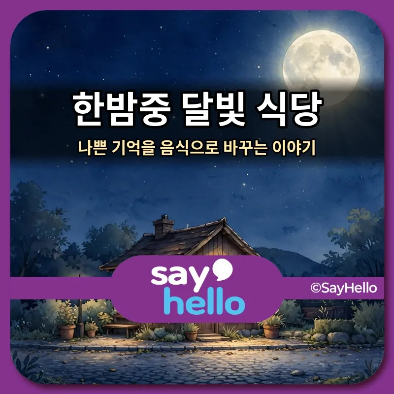 한밤중 달빛 식당 썸네일 - 달빛 아래 빛나는 작은 식당