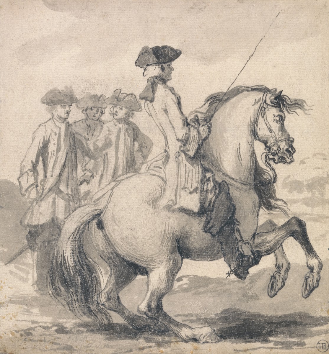 The Manege Gallop with the right leg engraved as plate 14 in Twenty Five Actions
