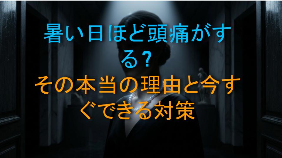 暑い日ほど頭痛がする？その本当の理由と今すぐできる対策