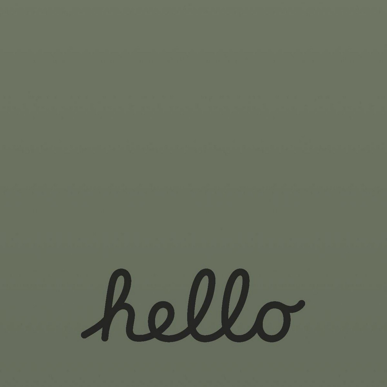 Download Minimal Hello Script Greeting Full HD iPhone