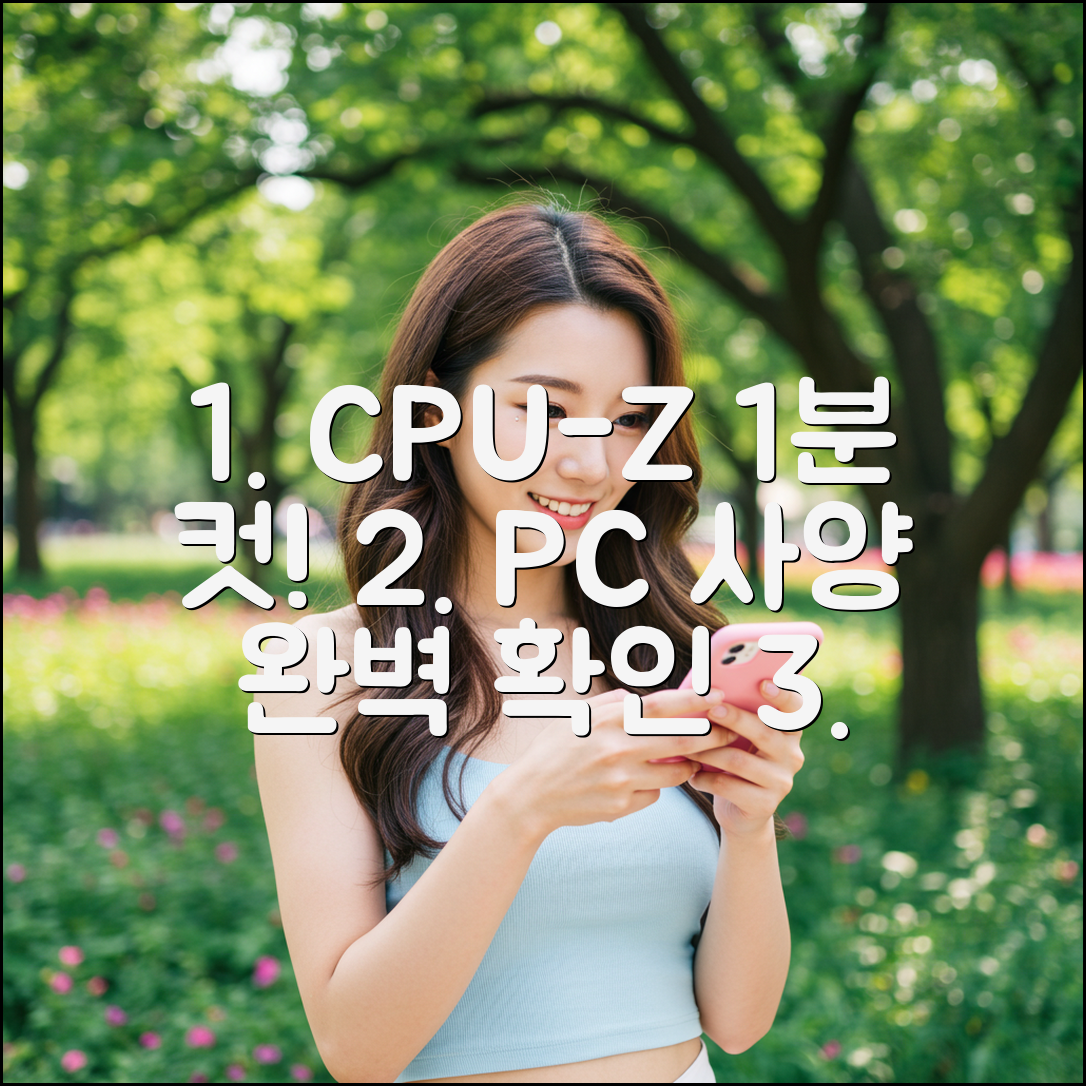 CPU-Z로 1분 만에 내 PC 사양 완벽 확인!