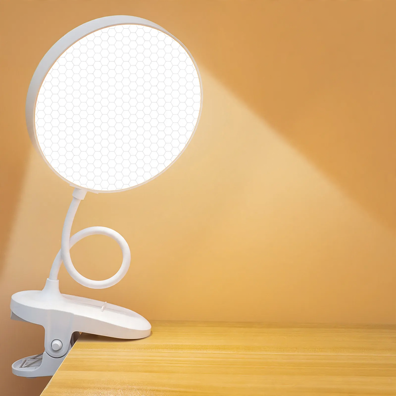 LED-Klemmlampe für Schreibtisch und Bett, augenschonend