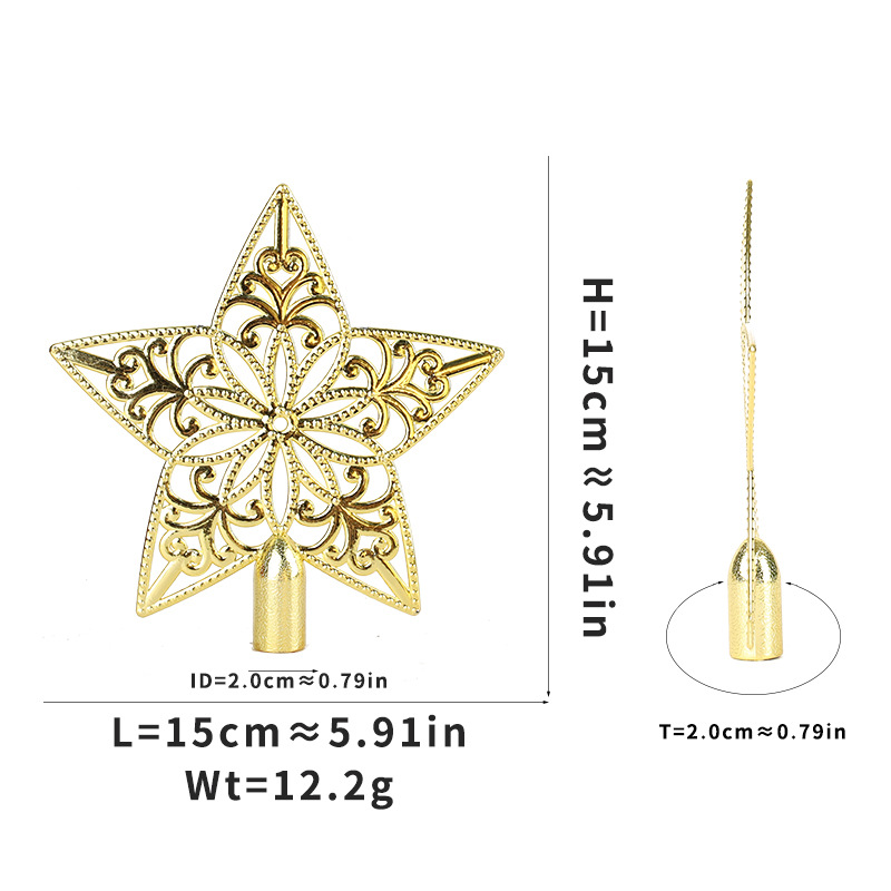 Weihnachtsbaum-Stern mit filigranem Ausschnitt