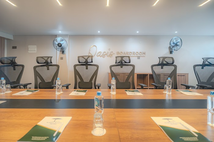 Boardroom seating and AV Karen Plains Hotel Karen