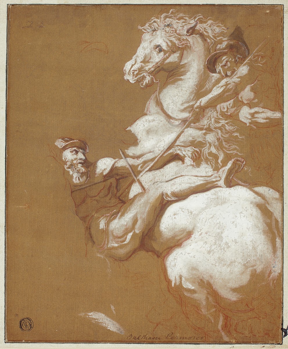 Combat Between Horseman and Footsoldier