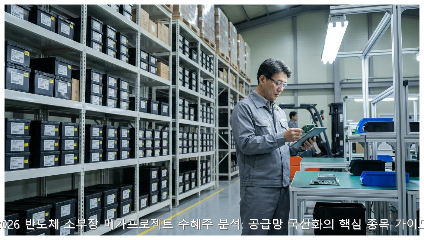 2026 반도체 소부장 메가프로젝트 수혜주 분석: 공급망 국산화의 핵심 종목 가이드 핵심 안내 및 분석 인포그래픽 (7)