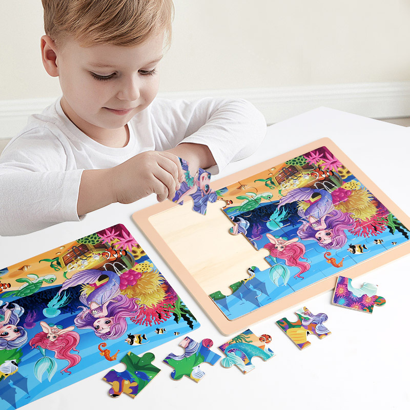 Holzpuzzle 24 Teile für Kinder