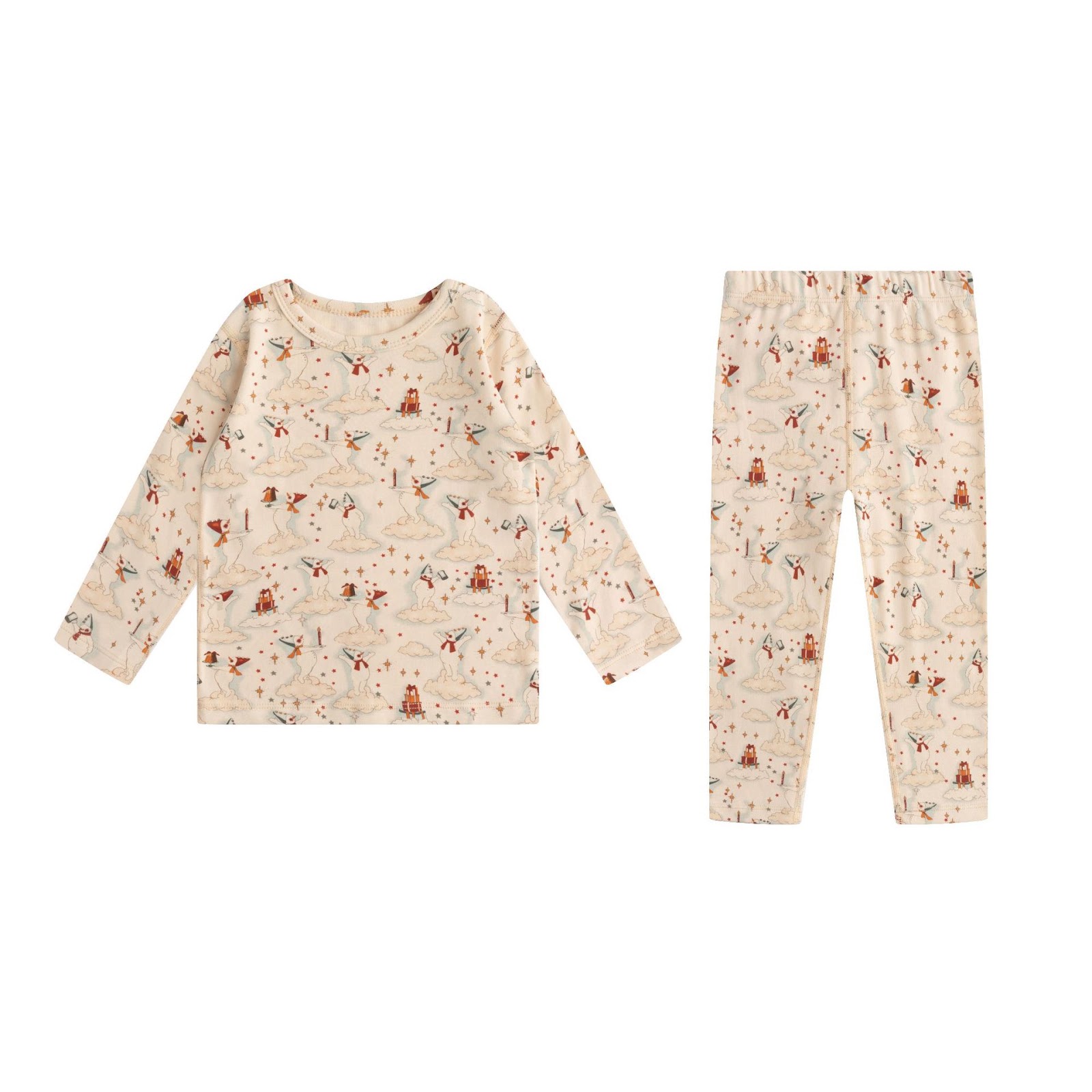 Kids Pajama Set, Cotton, with Christmas Motifs