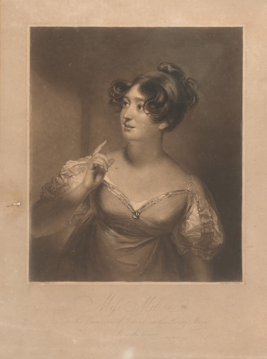 Miss Mellon in the Character of Voltante in the Honey Moon 1808