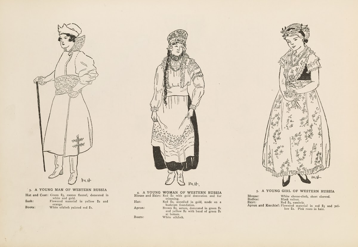 National costumes of the Slavic peoples Pl03 1920
