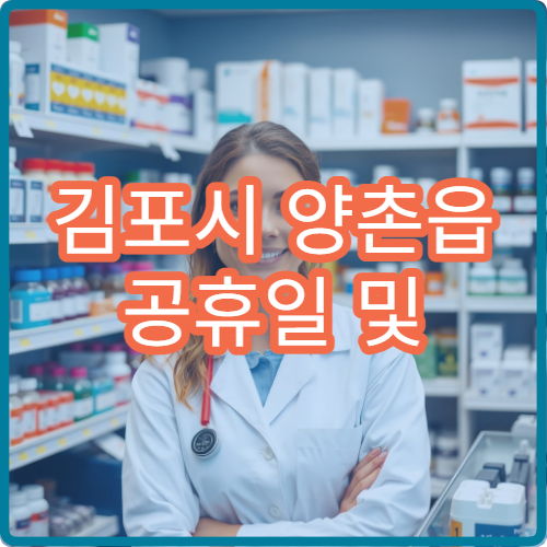 김포시 양촌읍 공휴일 및 대체 공휴일 병원 운영 시간 확인