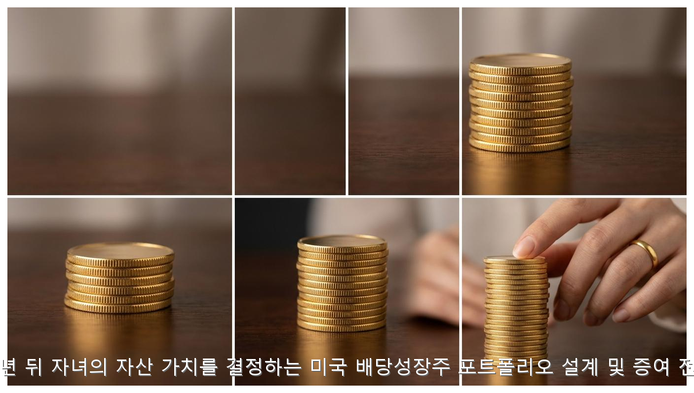20년 뒤 자녀의 자산 가치를 결정하는 미국 배당성장주 포트폴리오 설계 및 증여 전략 핵심 안내 및 분석 인포그래픽 (6)