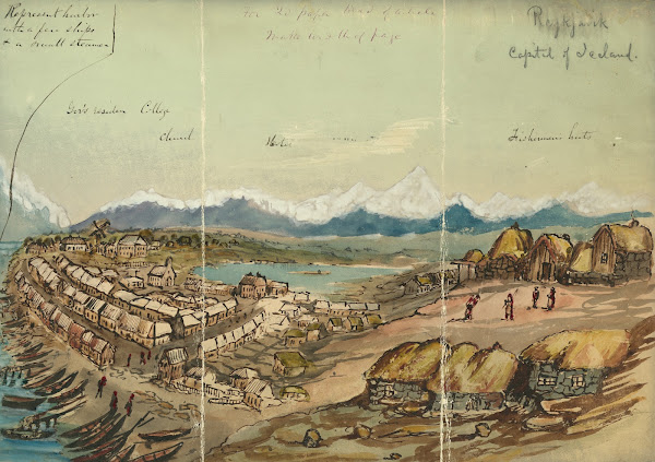 Rejkjavik capitol of Iceland 1862