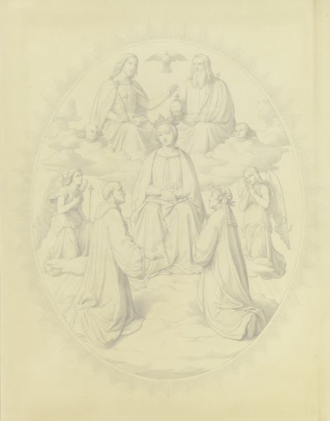 Dante vor der gekrönten Mutter Gottes