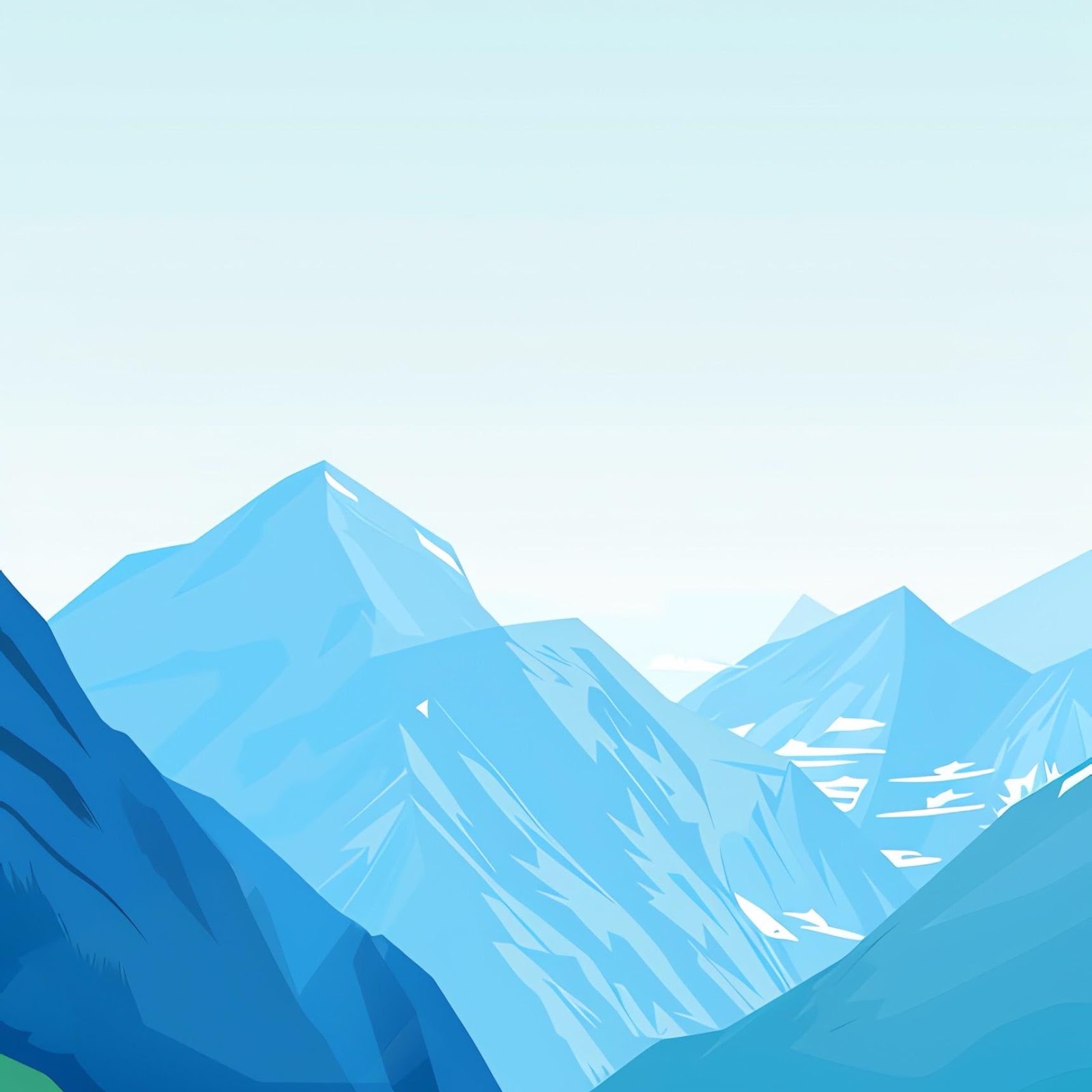 Download Mountainscape, Minimalist, Geometric, Landscape 2K iPhone
