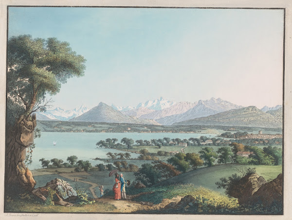 Vuë du Mont Blanc et une partie de Genéve 1740 1796