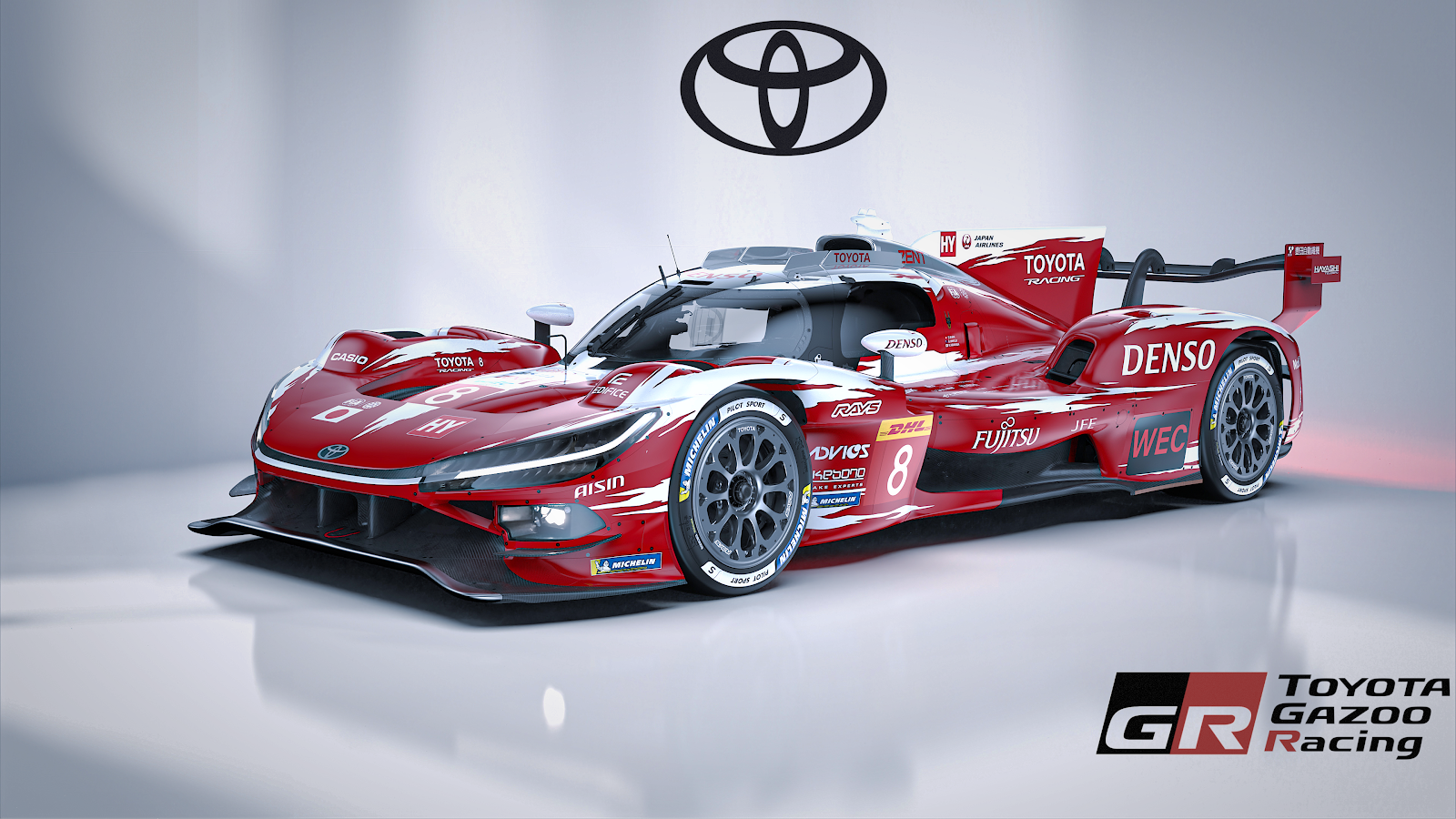 Toyota GR010 Hybrid Race Car - Studio Car Photography 4K Wallpaper (3840x2160)