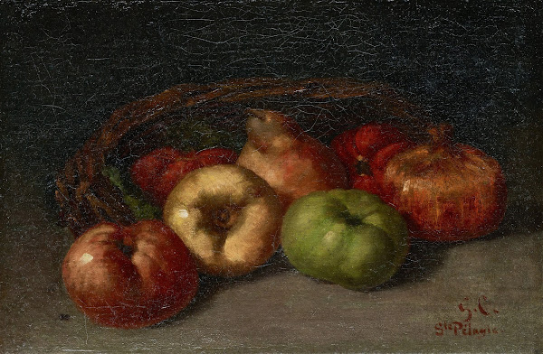 Still Life with Apples Pear and Pomegranates 1871