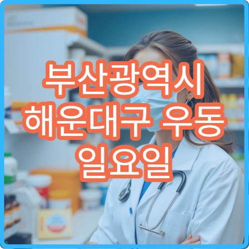 부산광역시 해운대구 우동 일요일 문 여는 약국 위치