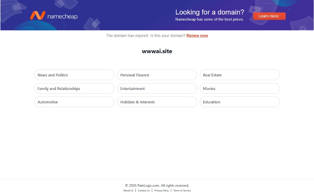 Captura de wwwai.site