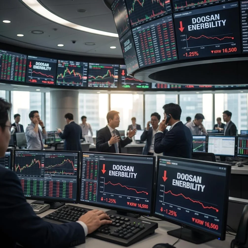 현재가 하락에도 기관은 '매수' 외친다? 두산에너빌리티, 숨겨진 64조원 가치의 진실