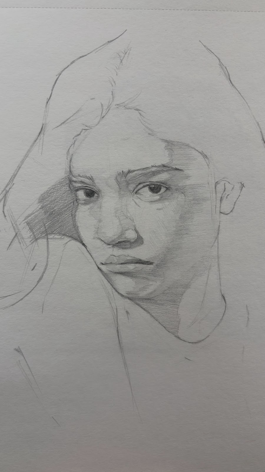 Foundational freehand portrait study 1