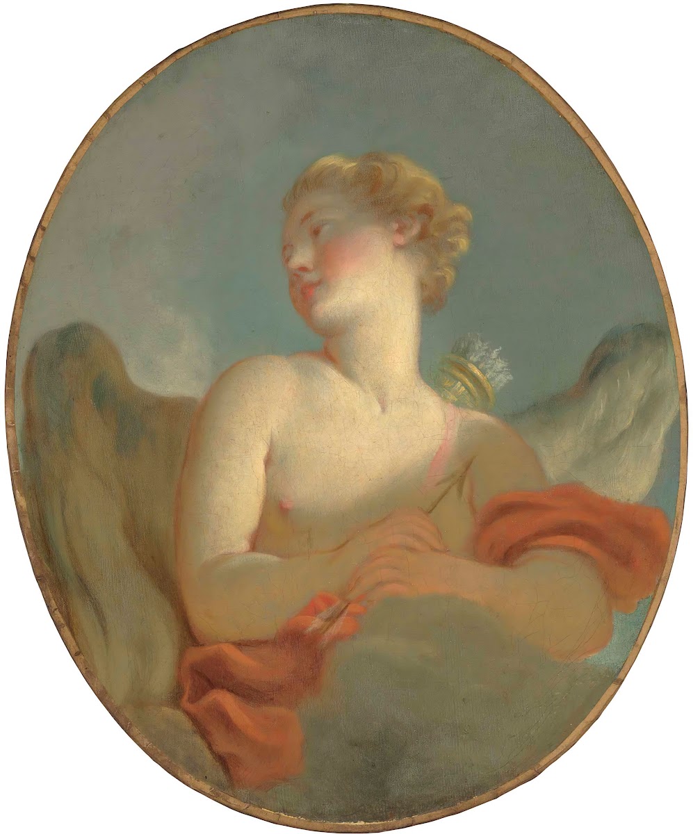 LAmour said to be a Portrait of Marie Catherine Colombe 1751 1830 as Cupid