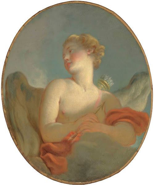 LAmour said to be a Portrait of Marie Catherine Colombe 1751 1830 as Cupid