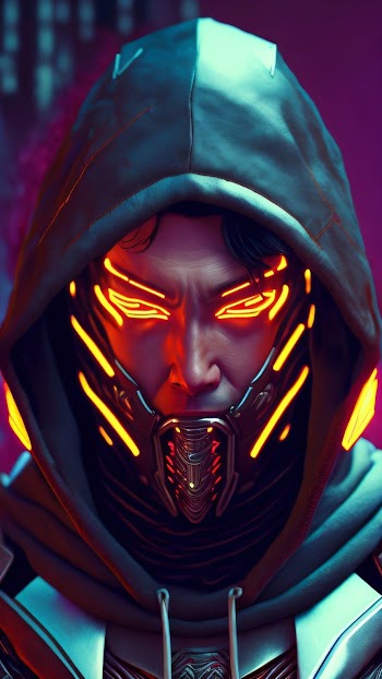 Neon Face Picture