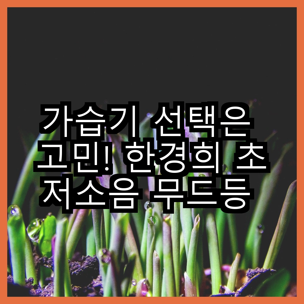 가습기 선택은 고민! 한경희 초저소음 무드등 가습기와 알리사 무선 가습기, 어떤 차이가 있을까? 썸네일