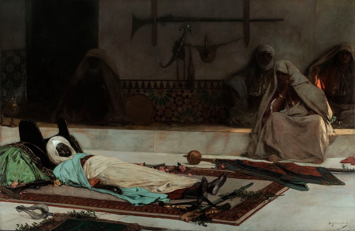 Le jour des funérailles  Scène du Maroc 1889