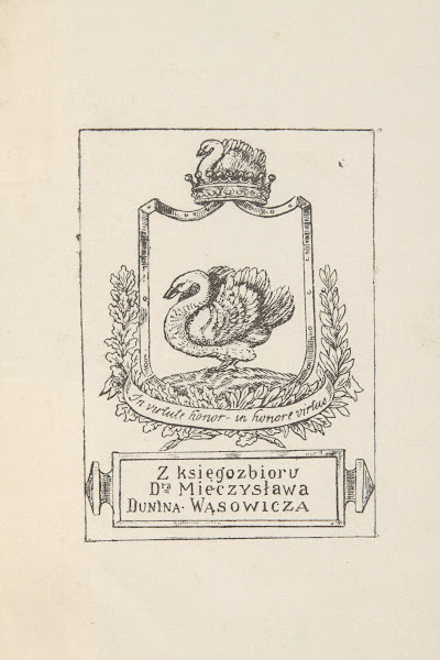 Ekslibris Mieczysława Dunin Wąsowicza 18491913 1890 1900