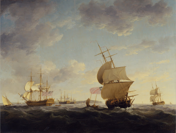 Shipping in the English Channel ca 1755