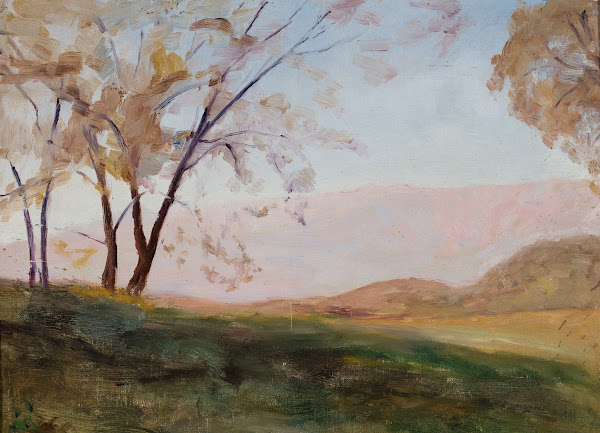 Landscape from Massandra From the journey to Crimea between 1887 and 1899