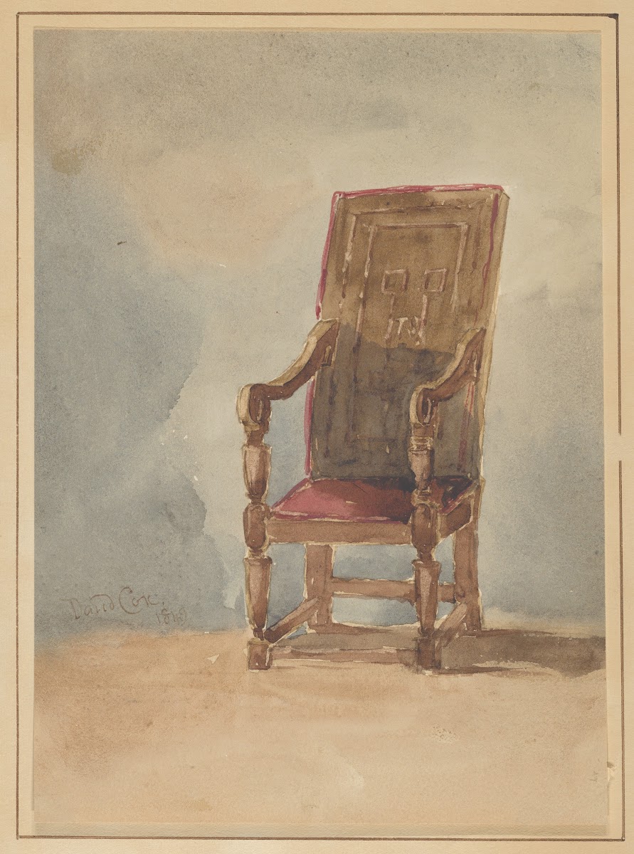 Study of an Antique Armchair 1849