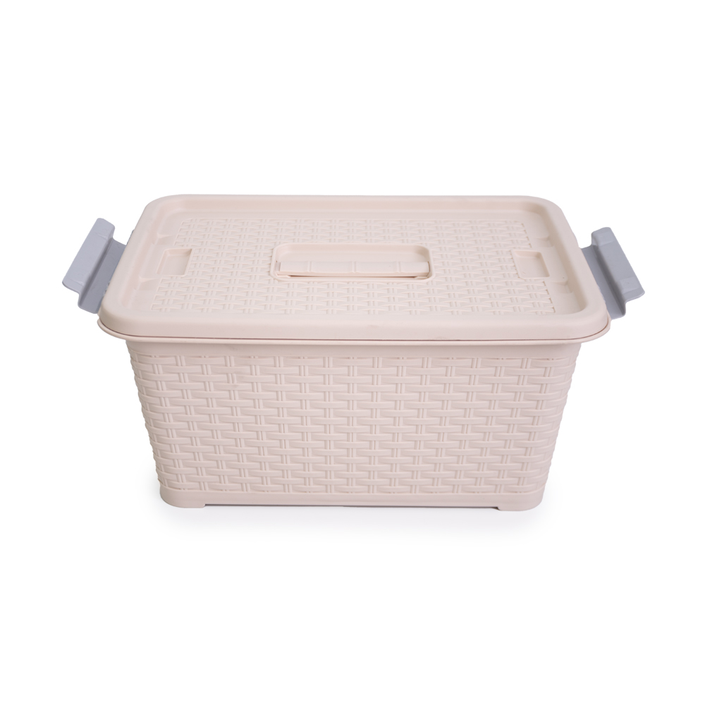 Caja extragrande de plástico Kennedy Home™ color beige