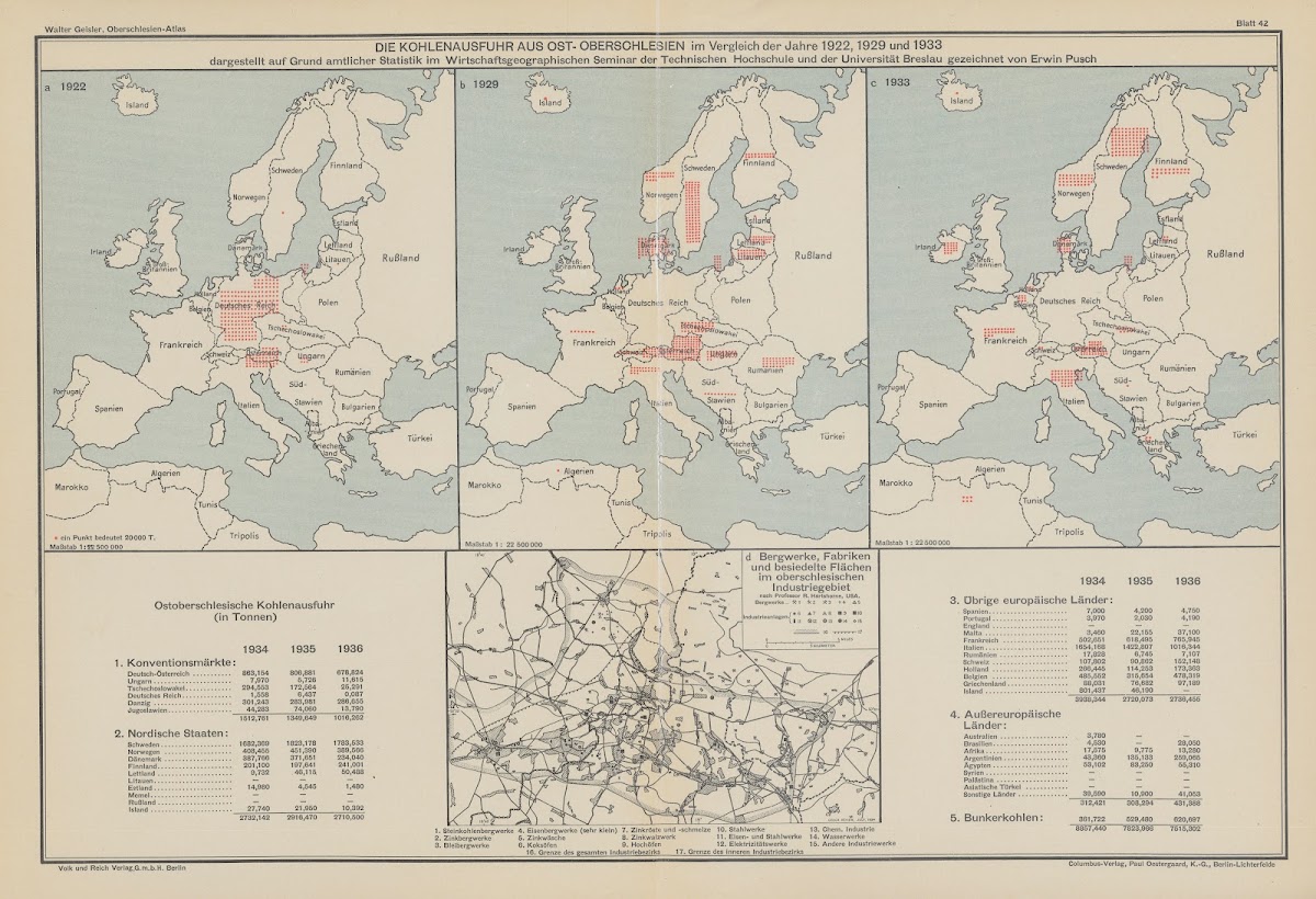 Die Kohlenausfuhr aus Ostoberschlesien 1938