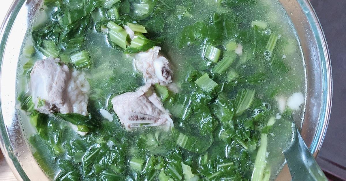 Cải đắng nấu sườn