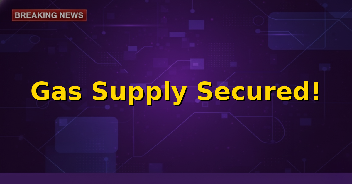 Illustration of gas pipelines and LPG cylinders, symbolizing assured energy supply