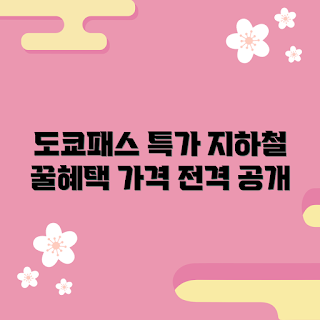 도쿄패스지하철 가격, 도쿄 지하철 혜택, 도쿄패스 추천, 일본 교통 패스, 도쿄 여행 정보