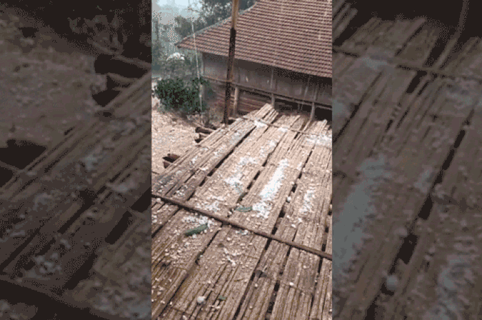 Mây đen bao phủ kèm mưa đá ào ào trút xuống phủ trắng đồi núi ở Sơn La - Tạp chí Thương Gia