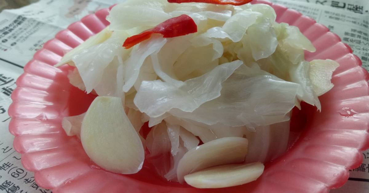 Bắp cải ngâm chua ngọt trong vắt và cực kỳ giòn