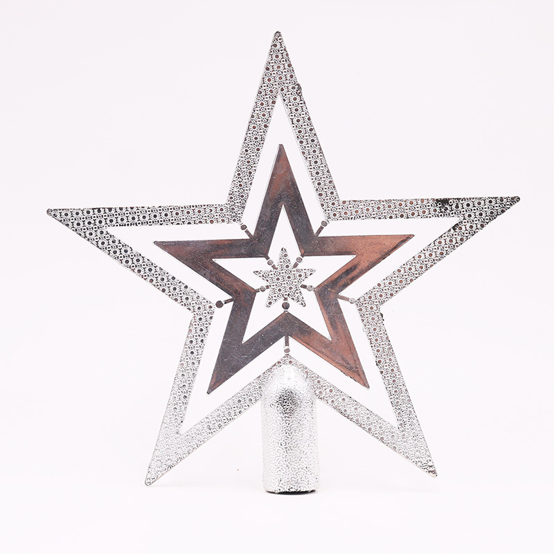 Christmas tree top star, plastic, various sizes