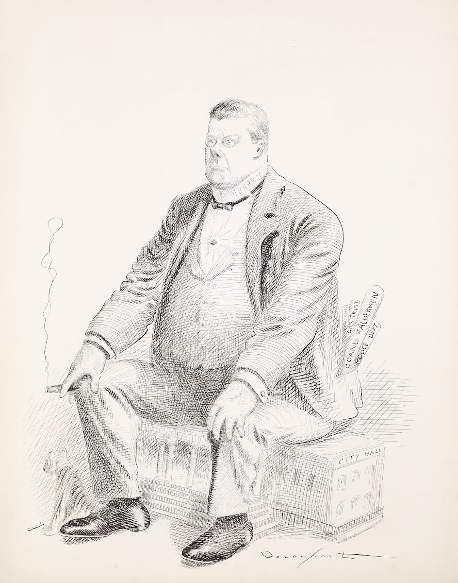 A large man Murphy sits on City Hall