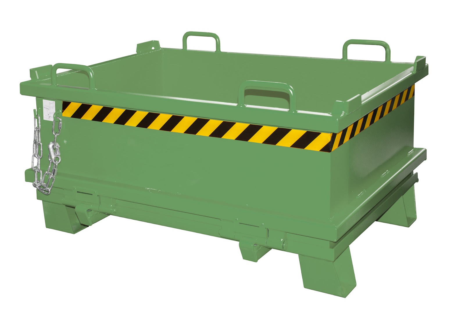 Bodemklepcontainer SB 500, gelakt, Resedagroen