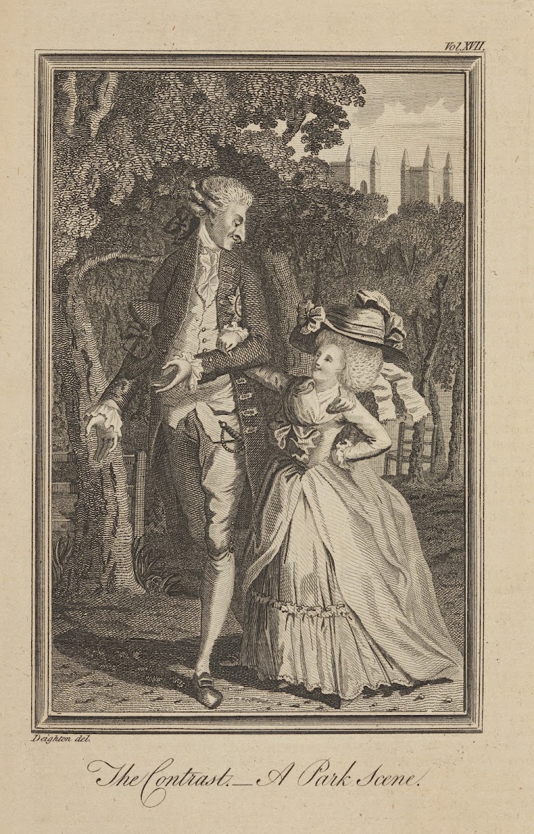 The contrast A park scene 1780