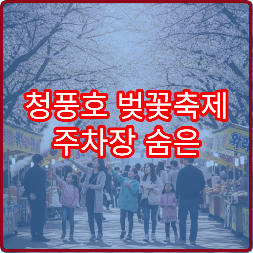청풍호 벚꽃축제 주차장 숨은 위치와 무료 셔틀버스 시간표
