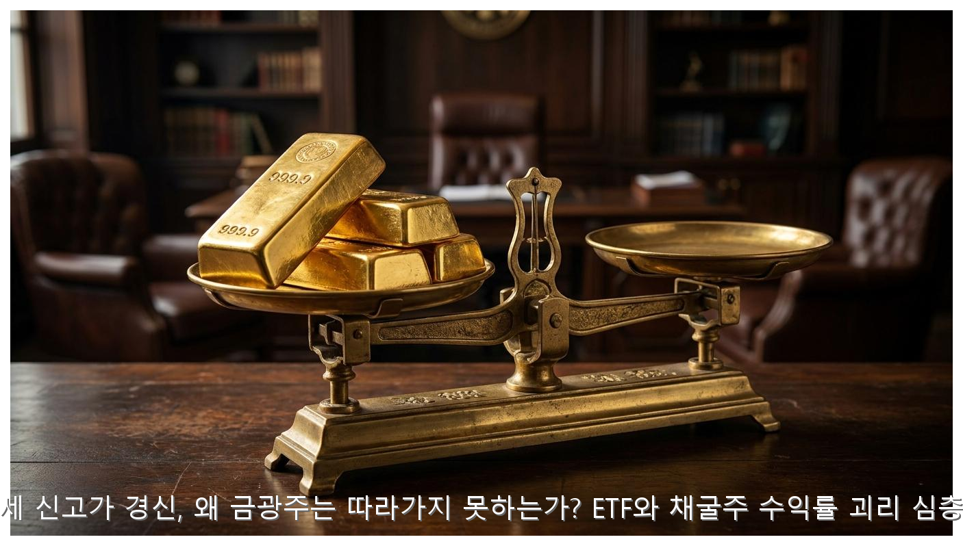 금 시세 신고가 vs 금광주 수익률 괴리 분석 핵심 안내 및 분석 인포그래픽 (3)