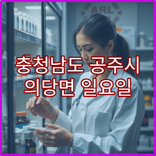 충청남도 공주시 의당면 일요일 휴일 당직약국 문 여는 약국 안내